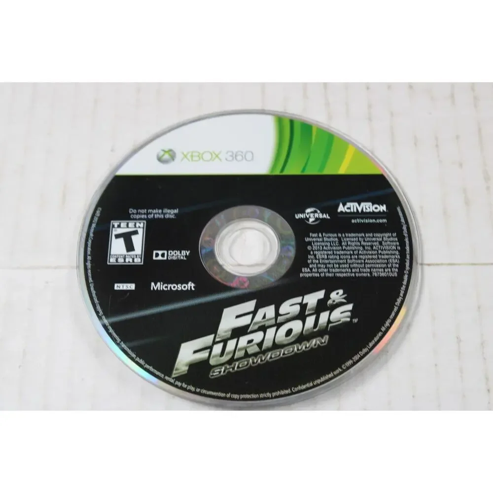 Fast & Furious Showdown (Microsoft XBox 360) Authentic, disc only, tested